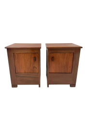 Art Deco Modernist Nightstands by J.A. Muntendam for L.O.V. Oosterbeek, 1920s